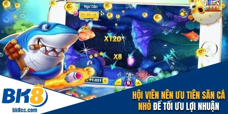 Hội viên nên ưu tiên săn cá nhỏ để tối ưu