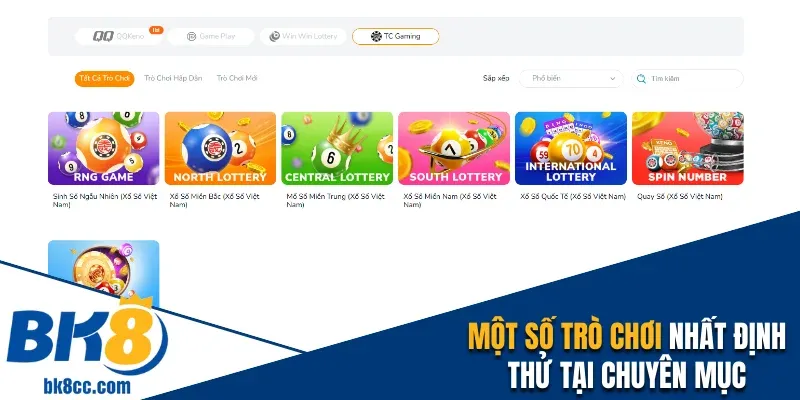 Một số trò chơi nhất định thử tại chuyên mục